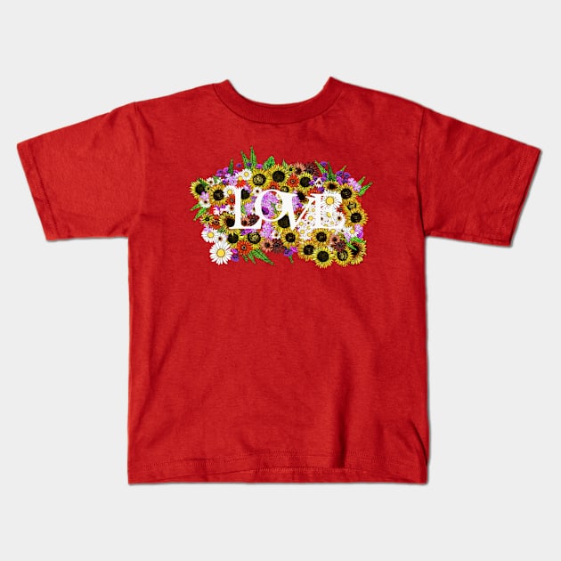 Love Power Kids T-Shirt by Traceofcolour